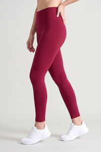 Zelocity Quick Dry Gym Leggings - Beet Red — thumbnail 4